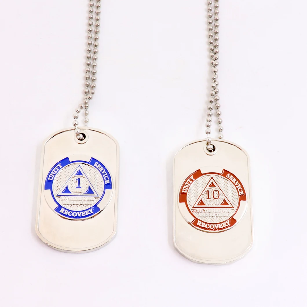 Silver Sublimation Heart Bone Shape ID Military Plating Customized Logo Hot Selling Aluminum Metal Crafts Dog Tag