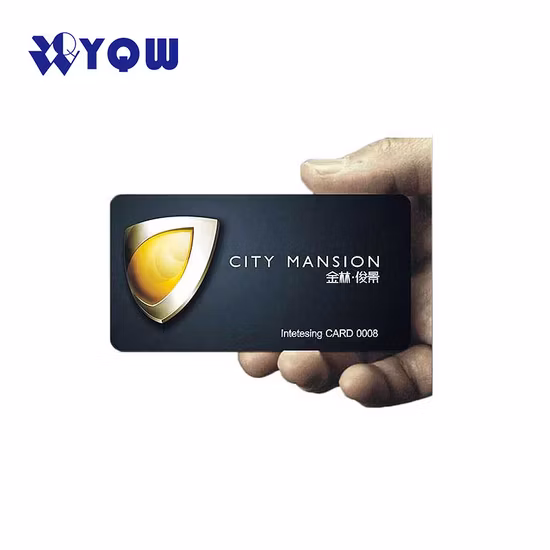 Tamanho padrão personalizado Cr80 PVC PETG Material Gift Card Chip sem contato Cartão de PVC IC Smart Card Cartão de crédito Cartão bancário NFC Cartão RFID