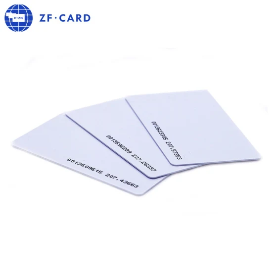 Chip de contato IC Sle4442 Cartão branco em branco de PVC inteligente