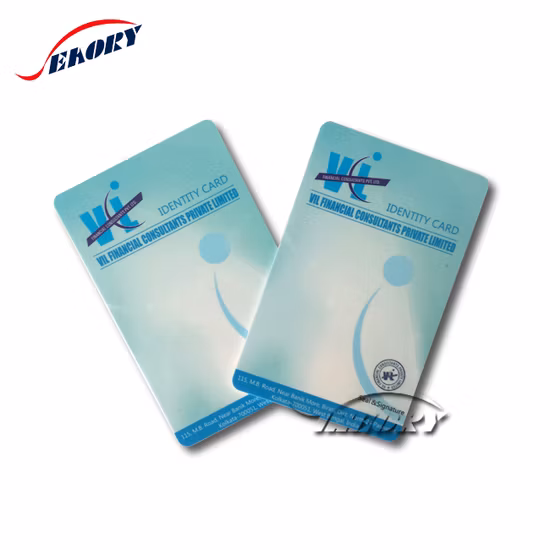 Cartão de membro em PVC com impressão térmica do número do cartão