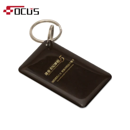 Cartão epóxi RFID sem contato compatível 13,56 MHz NFC epóxi etiqueta antimetálica